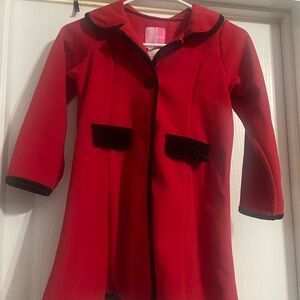 Good Lad Red and Black Kids Pea Coat